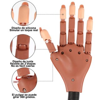 Foto 2 | Manos Especiales Para La Práctica De Las Uñas Con 100 Tips Lab.g Marrón