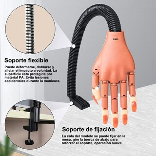 Foto 3 | Manos Especiales Para La Práctica De Las Uñas Con 100 Tips Lab.g Marrón
