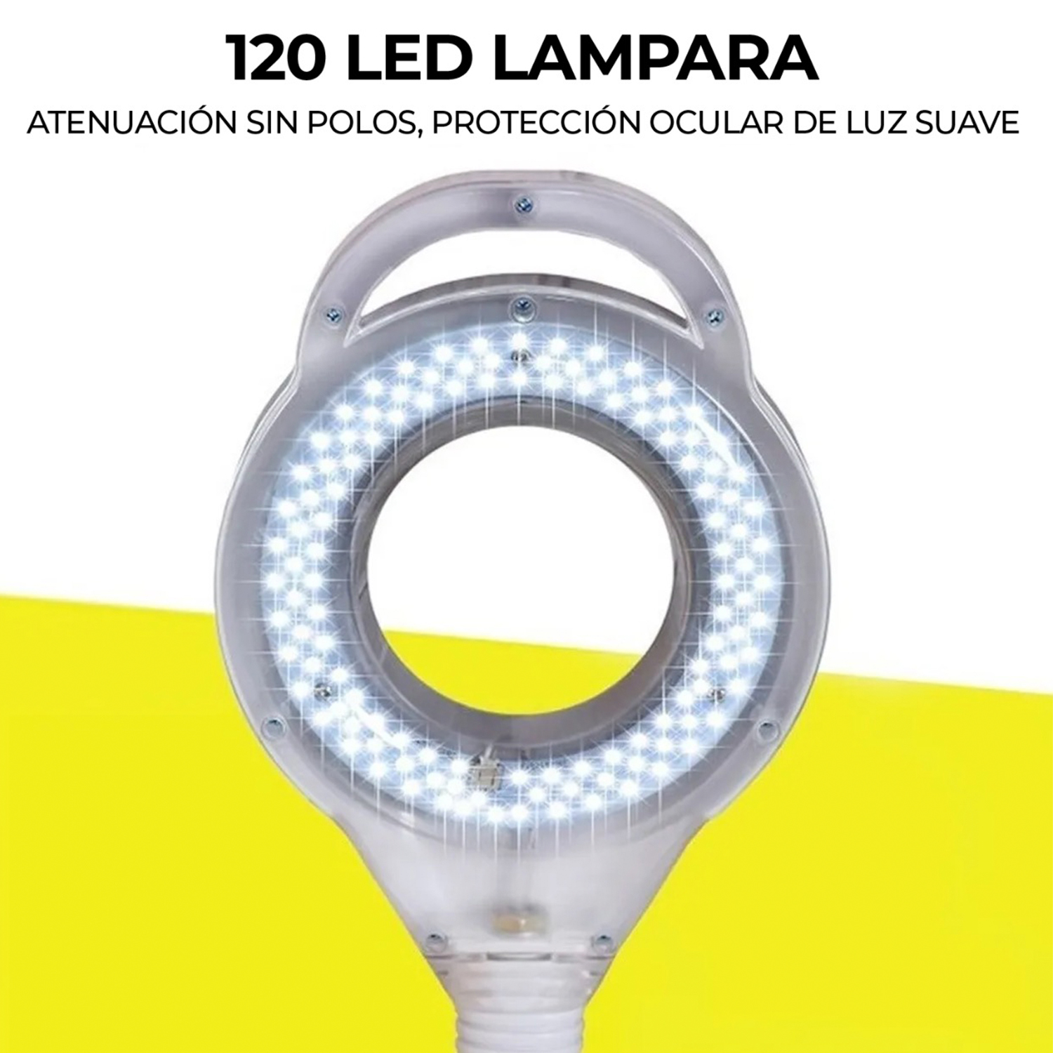 Foto 3 | Lámpara de Pie Arcoshop con Lupa 3X color Blanco para Tatuajes Maquillaje Estética