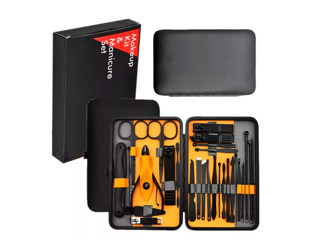 Kit Pedicuremanicura 28 Negro