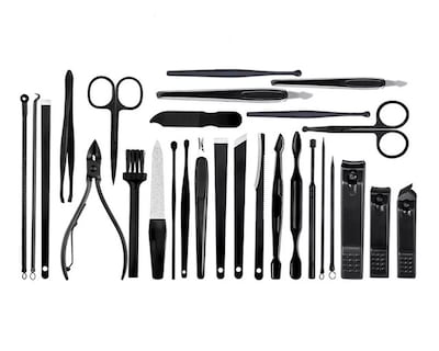 Foto 2 | Kit Pedicuremanicura 28 Negro