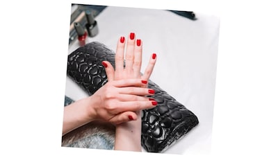 Foto 4 | Almohada De Manicura Con Soporte Para Manos, Negro - Venta Internacional.