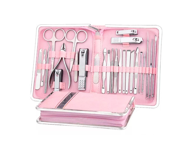 Foto 2 pulgar | Kit Nail Frutivegie Acero Inoxidable Rosa