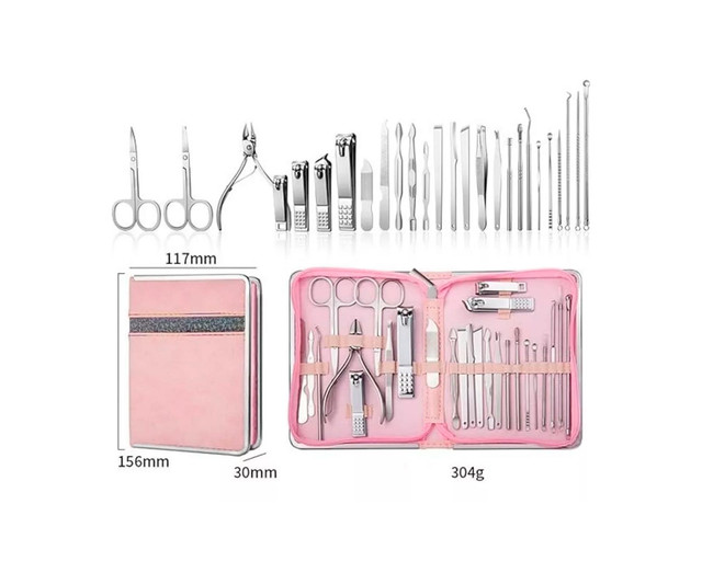 Foto 3 pulgar | Kit Nail Frutivegie Acero Inoxidable Rosa