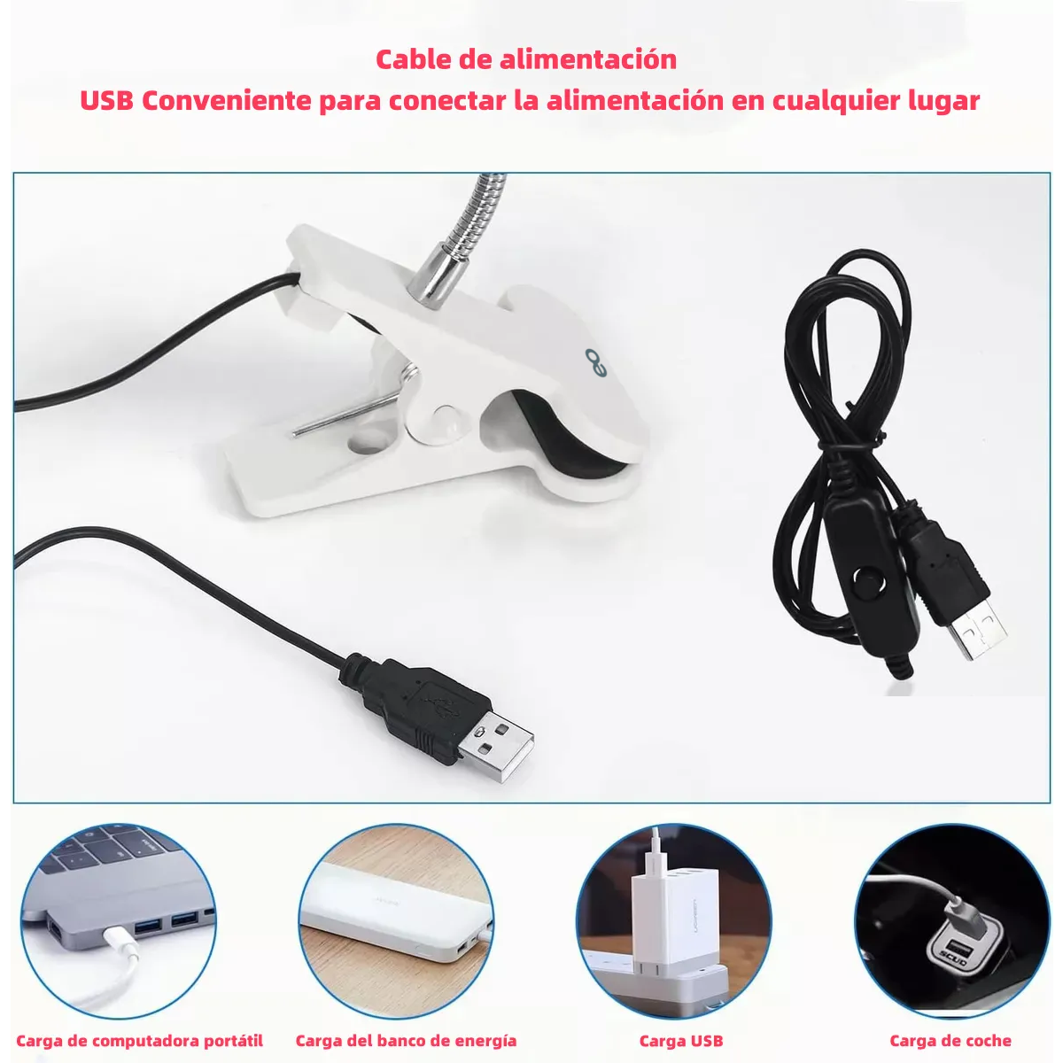 Foto 3 | Lampara Para Uñas Profesional Con Pinza Eo Safe Imports Esi-19922 Plata