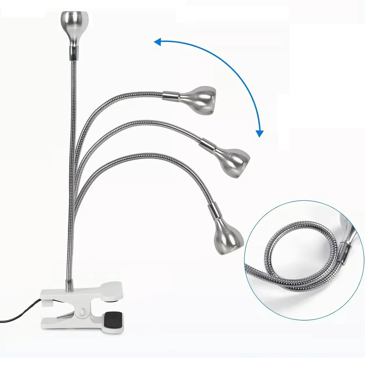 Foto 5 pulgar | Lampara Para Uñas Profesional Con Pinza Eo Safe Imports Esi-19922 Plata