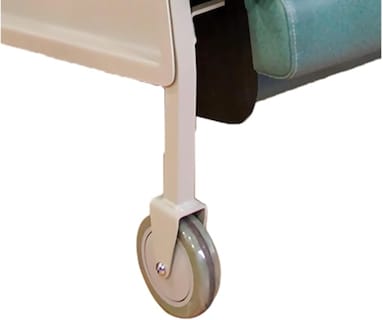 Foto 3 | Sillón Reposet Tipo Hemodiálisis con Charola Desmontable - Tapicería Vinil Azul Sistema de Reclinación Y Eleva