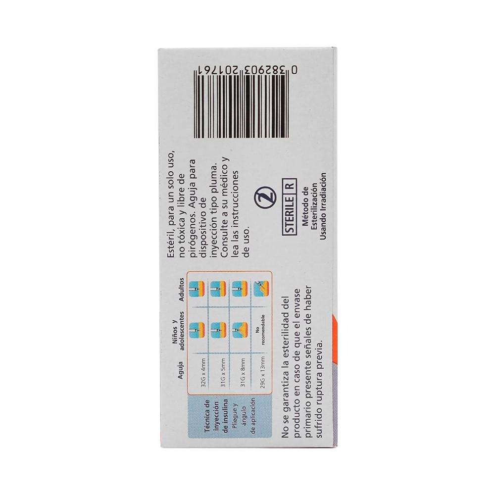 Foto 4 pulgar | Agujas BD Ultra Fine Tipo Pluma 10 Piezas de 31 G x 5 mm