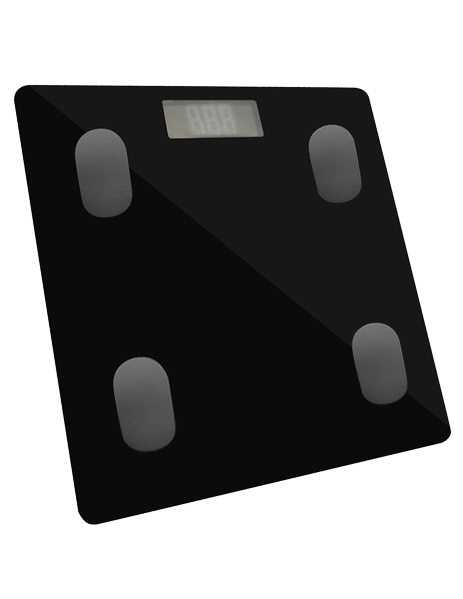 Foto 1 | Báscula Inteligente Lo Necesito Fat Scale color Negro con Bluetooth