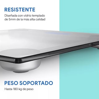 Foto 3 | Bascula Corporal Digital Hasta 180 kg Vidrio Templado Eo Safe Imports Esi-10787 Blanco