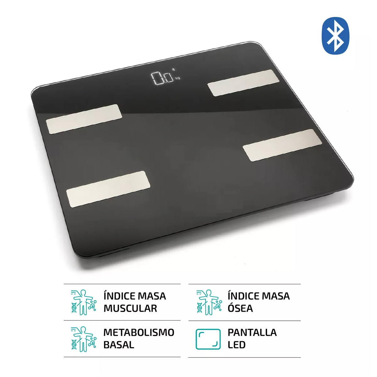 Foto 4 pulgar | Báscula Digital  Eo Safe Imports Esi-12995 con Bluetooth Inteligente color Negro