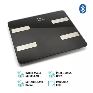 Foto 3 | Báscula Digital Eo Safe Imports Esi-12995 con Bluetooth Inteligente color Negro