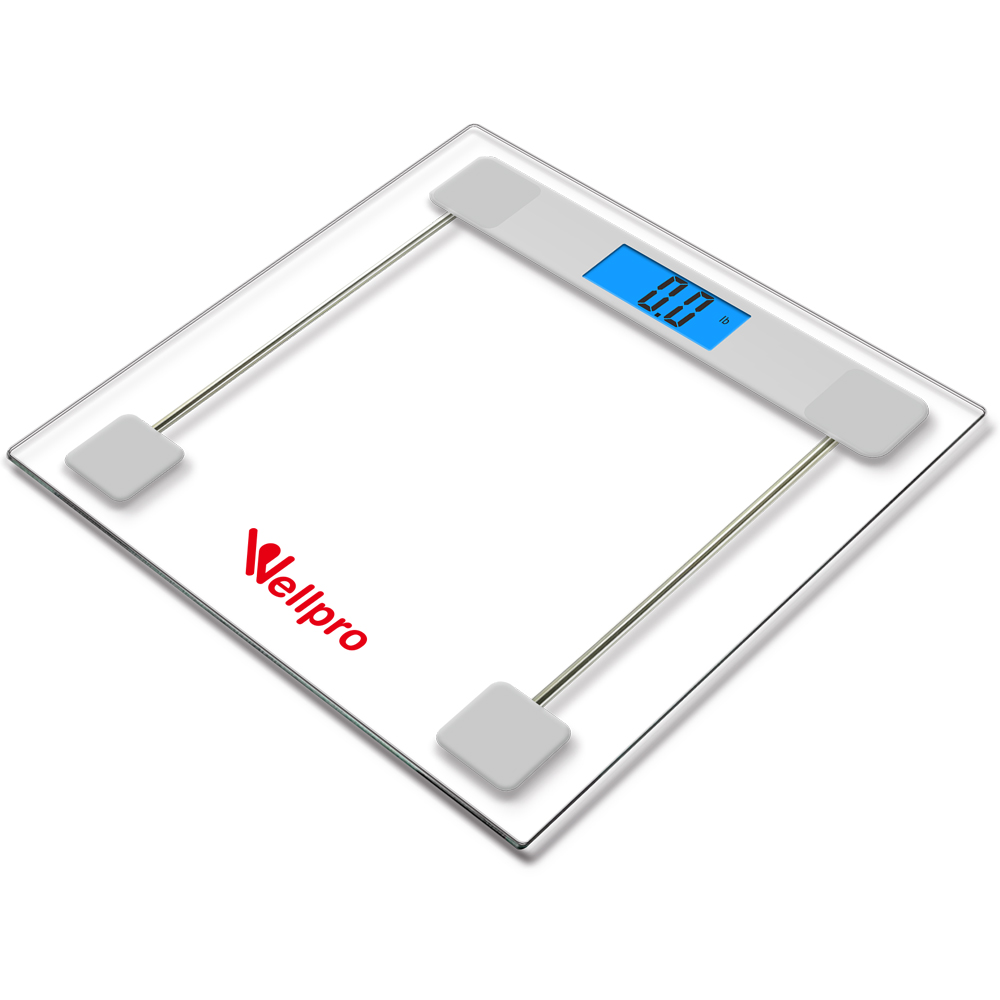 Bascula Wellpro Digital Transparente Wp106