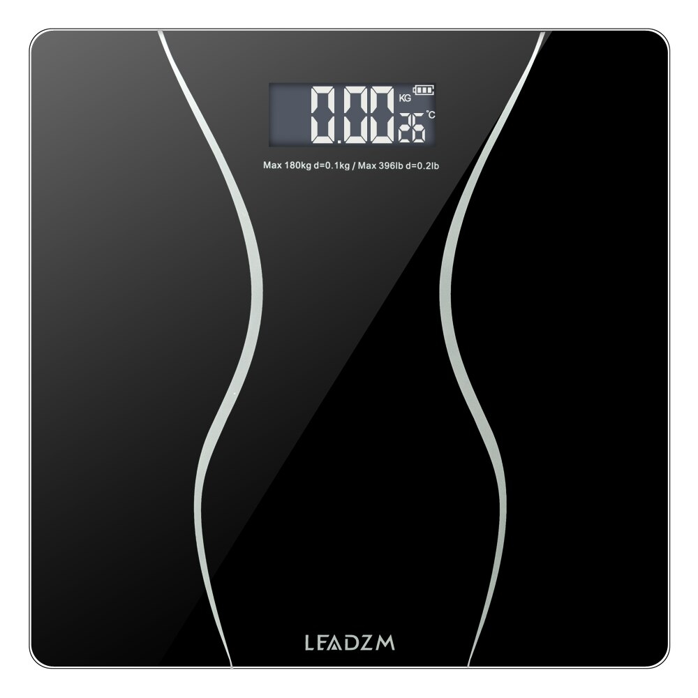 Foto 1 | Báscula De Peso Corporal Para Baño Leadzm 180 Kg, Lcd Electrónica - Venta Internacional.