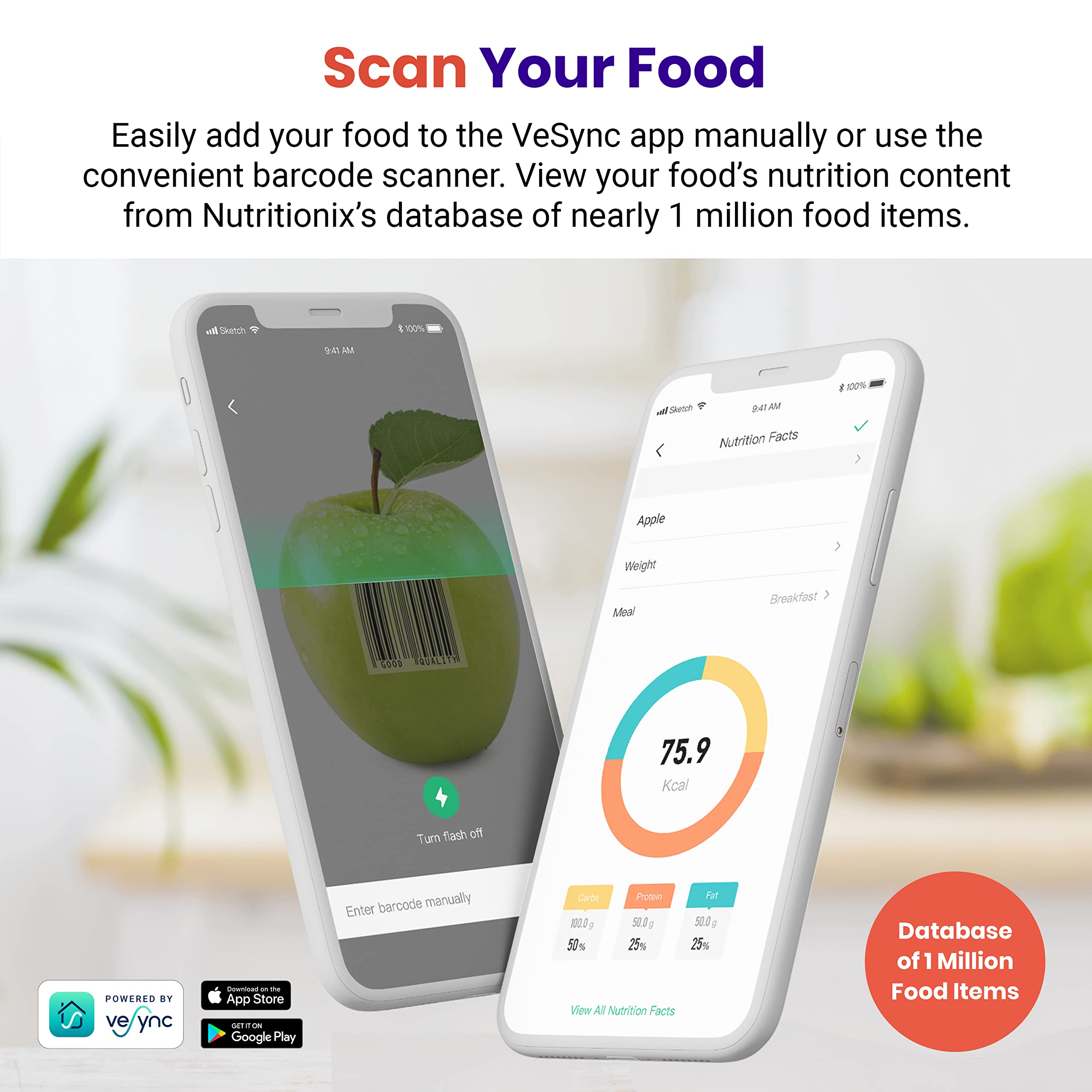 Foto 4 | Báscula De Nutrición Alimentaria Etekcity Luminary De 10 Kg Con Bluetooth - Venta Internacional.