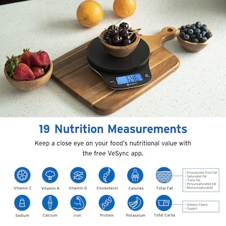 Foto 2 | Báscula De Cocina Etekcity Nutrition Smart Food, 5 Kg, Bluetooth - Venta Internacional.