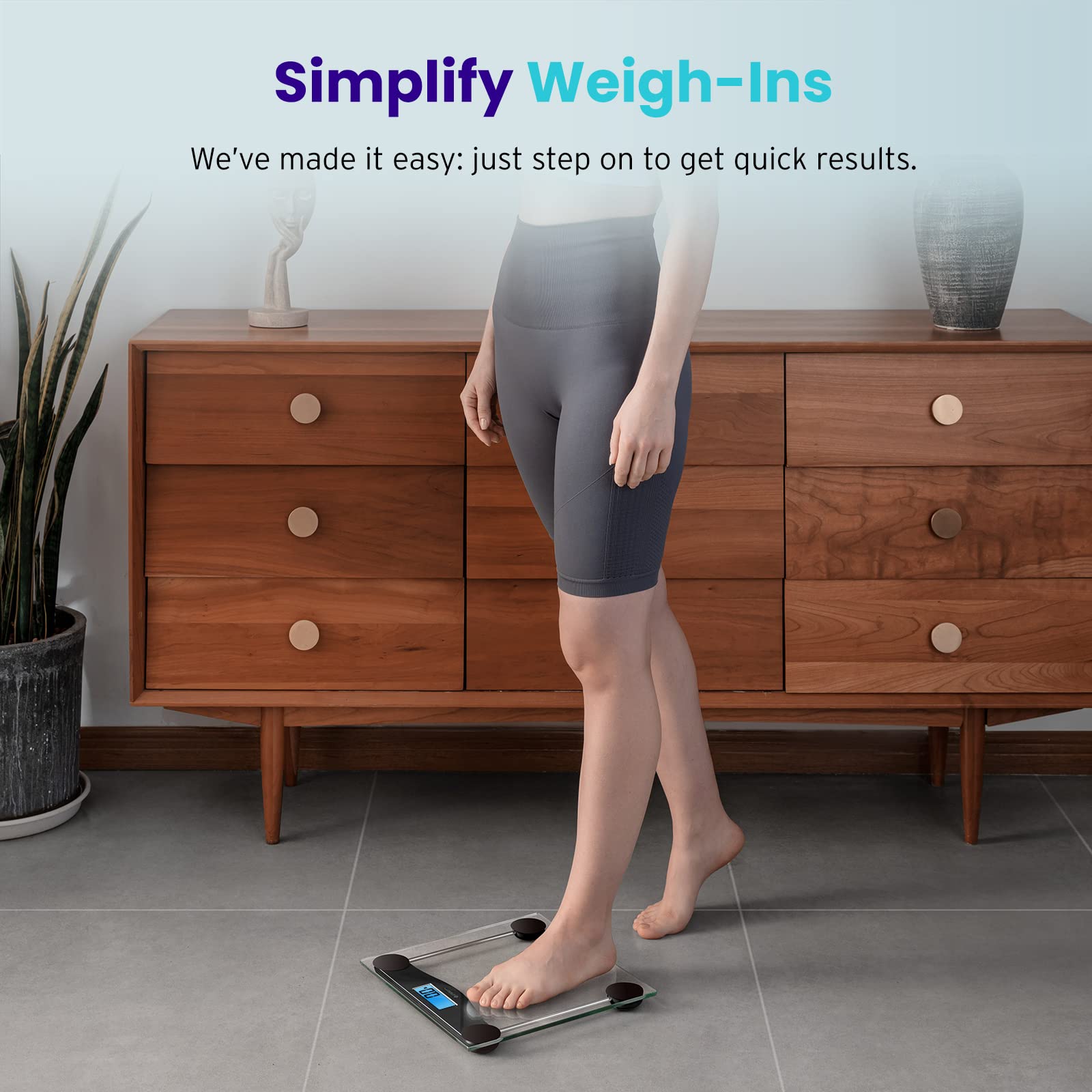 Foto 4 pulgar | Báscula de Baño Digital Etekcity Peso Corporal 180 Kg Negra - Venta Internacional