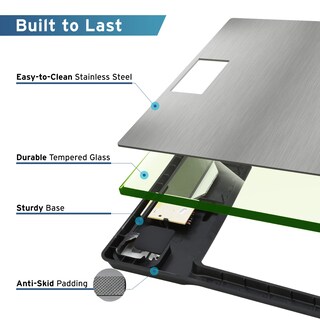 Foto 5 | Báscula de Baño Etekcity Digital de Acero Inoxidable de 180 Kg Gris - Venta Internacional