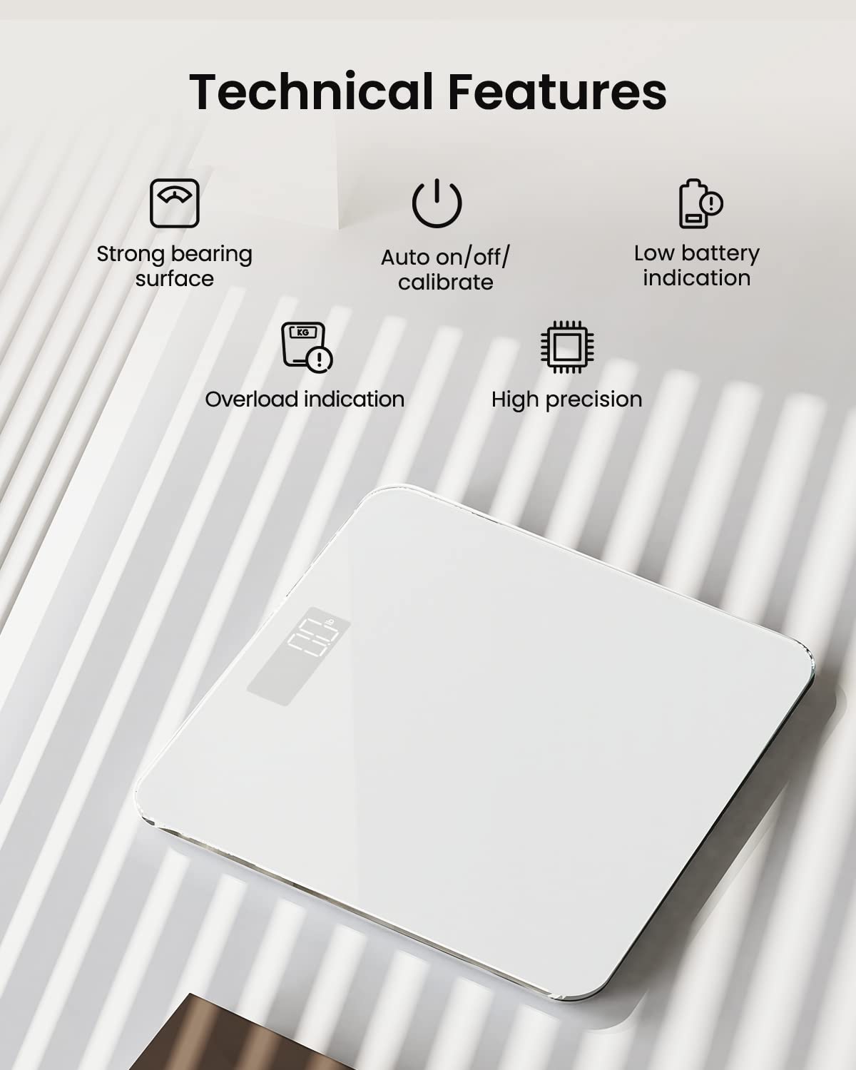 Foto 5 | Báscula de Baño Renpho Digital Core 1s 180 Kg/400 Libras Blanca - Venta Internacional