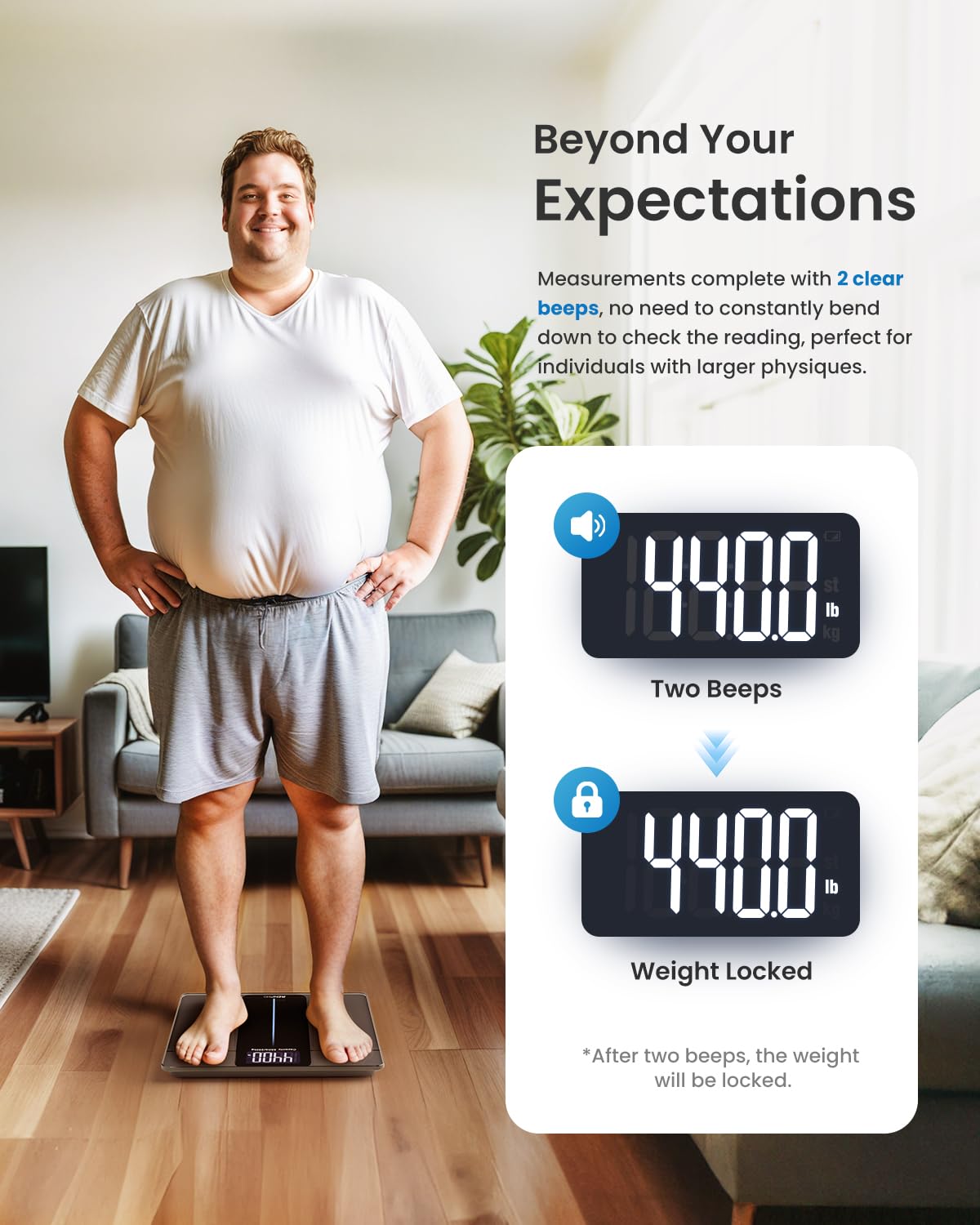 Foto 6 pulgar | Báscula de Baño Digital Renpho de 250 Kg de Capacidad con Pantalla Led - Venta Internacional