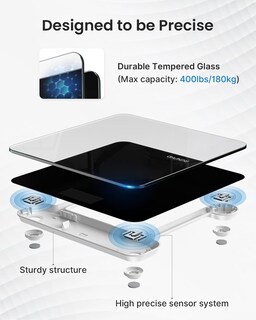 Foto 3 | Báscula Digital Renpho Black-core con Pantalla Led-Venta Internacional