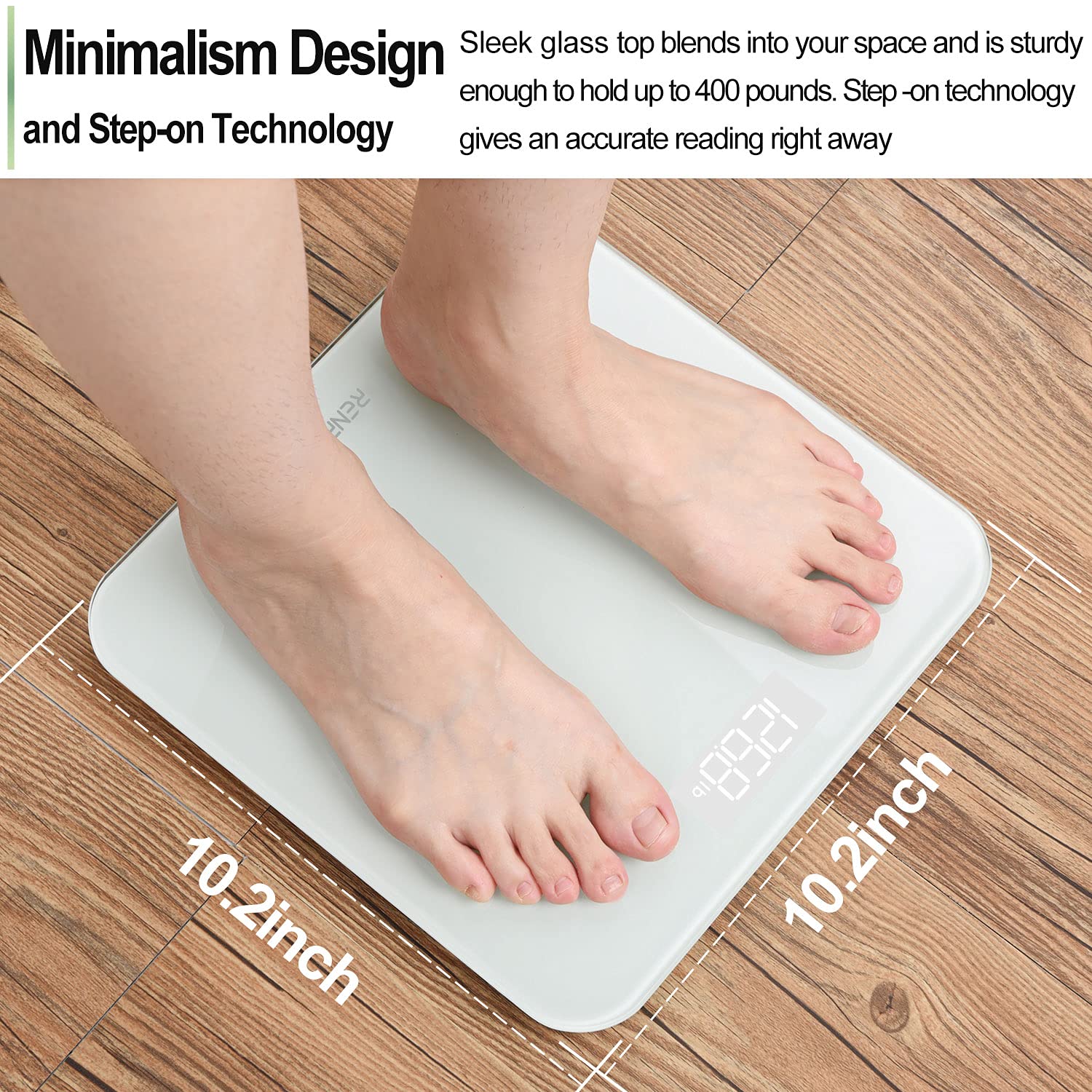 Foto 7 pulgar | Báscula Digital Renpho 180 kg/400 Libras - Blanca - Venta Internacional