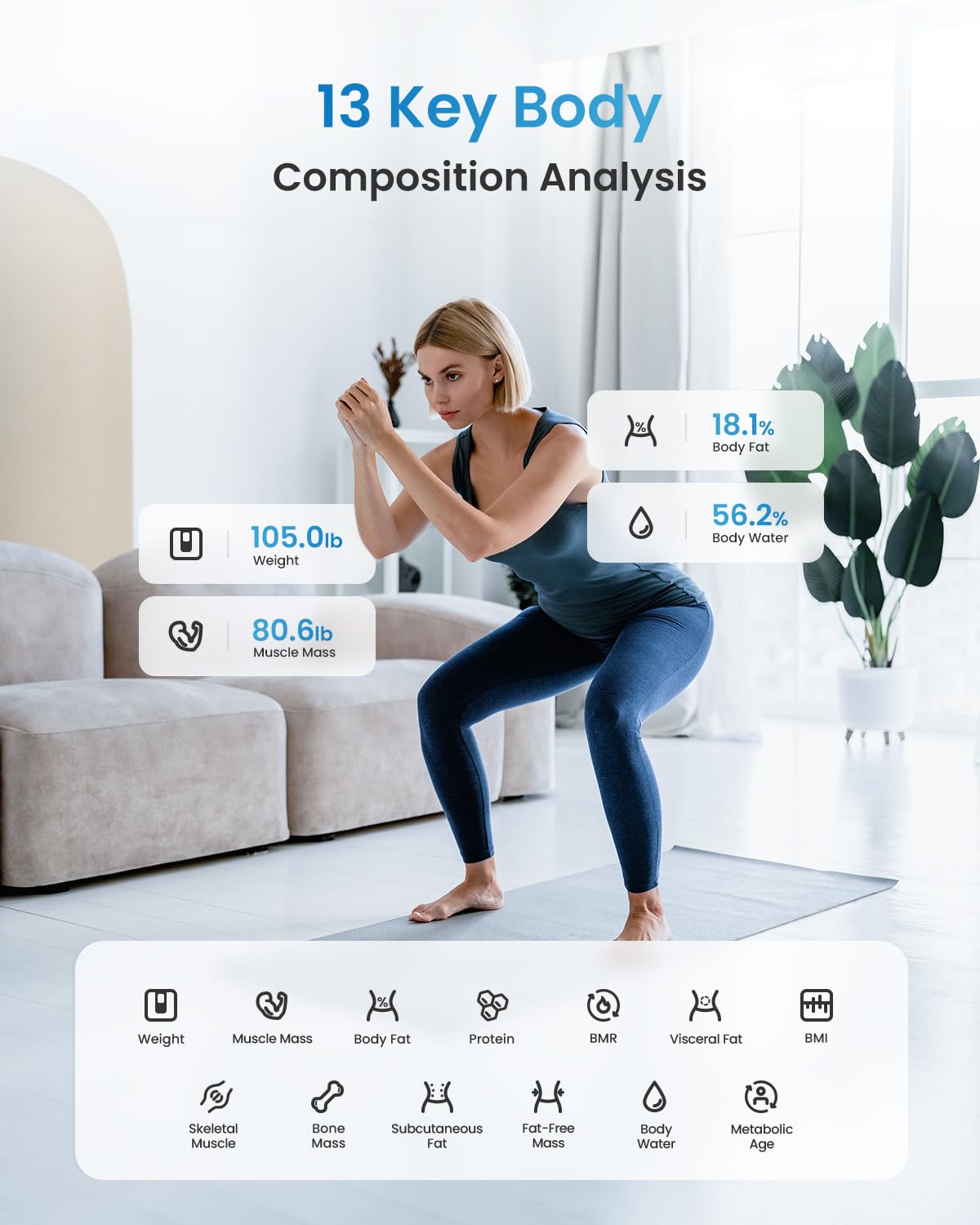 Foto 4 pulgar | Báscula Digital Renpho Elis 1 con Bluetooth-Venta Internacional