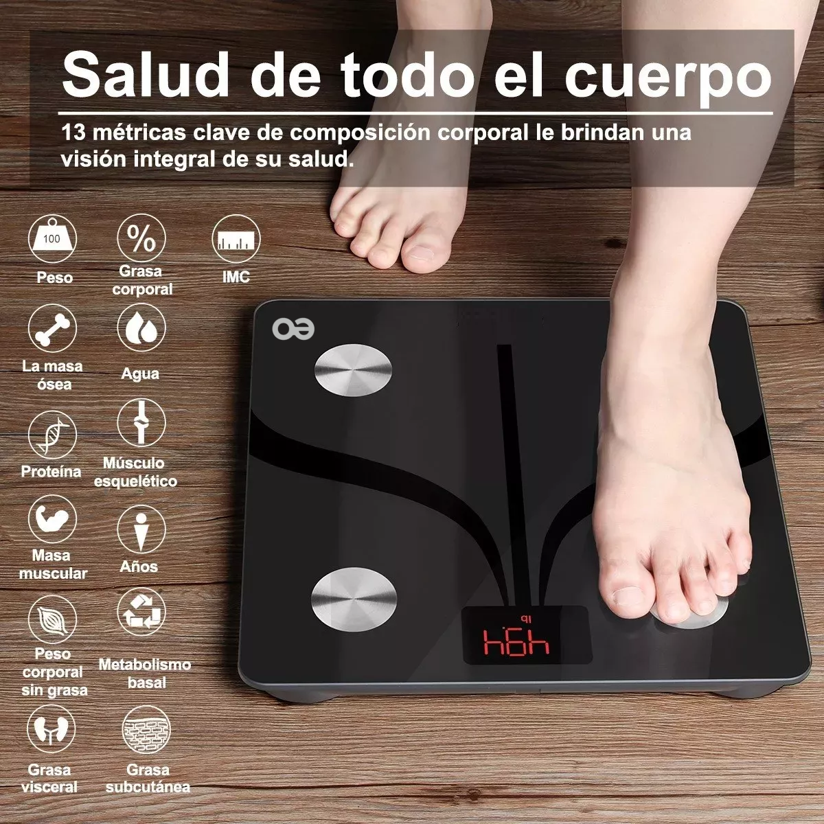 Foto 3 | Language Báscula Corporal Digital Pediátrica Eo Safe Imports Esi-17375-1 Negro