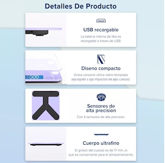 Foto 3 | Báscula Electrónica Bluetooth Inteligente Eo Safe Imports Esi-10783-1 Purpura