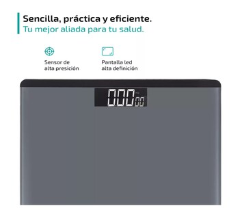 Foto 4 | Báscula De Baño Usb Bluetooth Inteligente Corporal Vía, Belug Color Gris