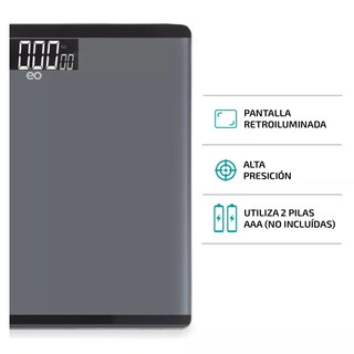 Foto 3 | Báscula Digital de Vidrio Templado 180 Kg con Pantalla LED
