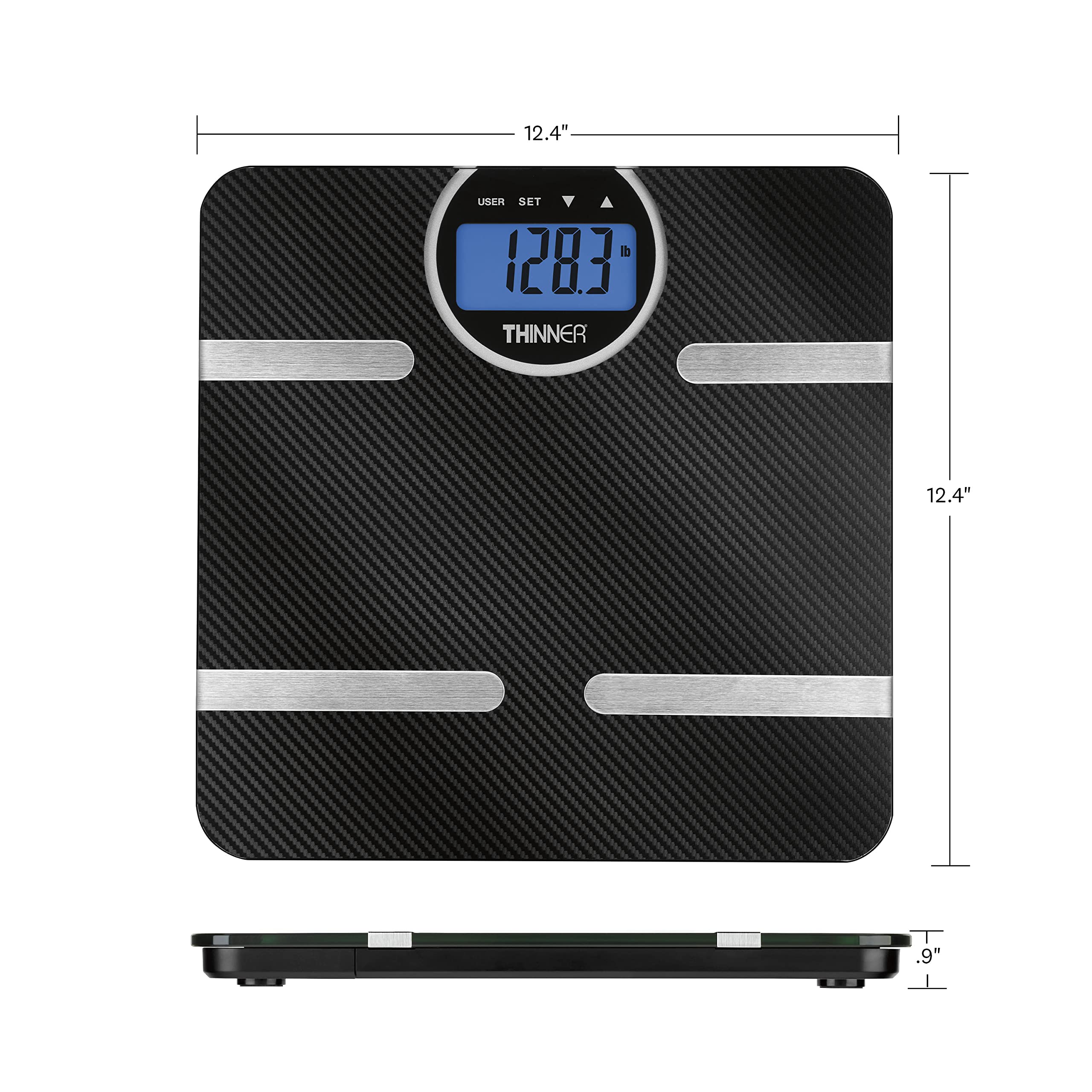 Foto 6 | Báscula De Baño Digital Conair Thinner Con Grasa Corporal Negra - Venta Internacional.