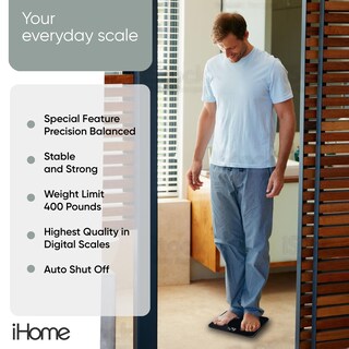 Foto 3 | Báscula De Peso Corporal Ihome Black - Venta Internacional.