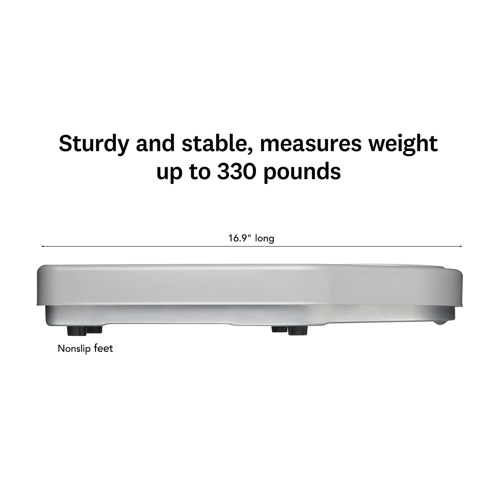 Foto 4 | Báscula De Baño Conair Más Delgada  Analógica  Extra Grande  150 Kg  Plateada - Venta Internacional.