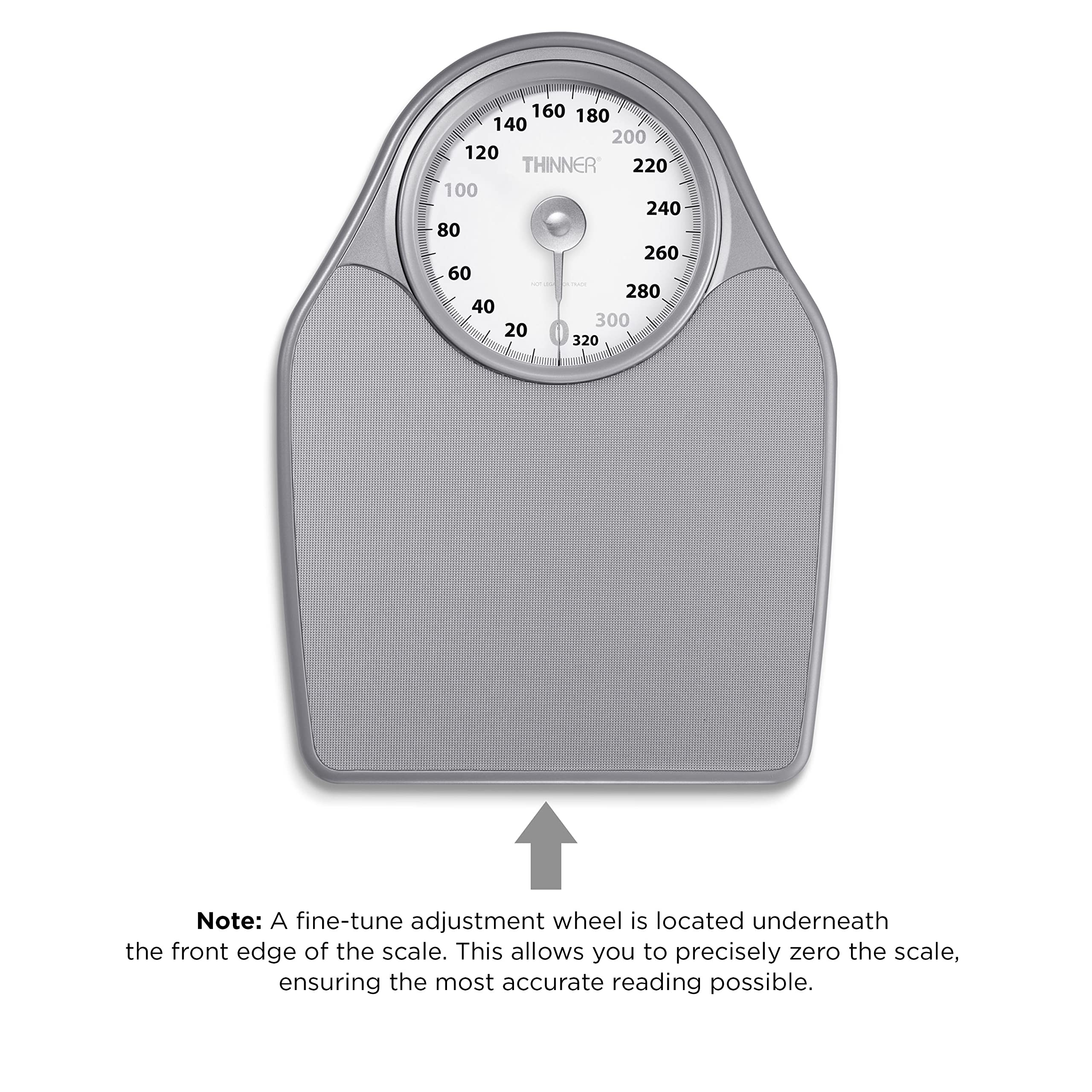 Foto 6 | Báscula De Baño Conair Más Delgada  Analógica  Extra Grande  150 Kg  Plateada - Venta Internacional.