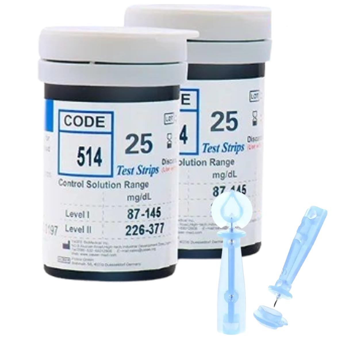 Tiras Reactivas De Glucosa Mxgbt-001 50 Piezas Fullmedix Multicolor