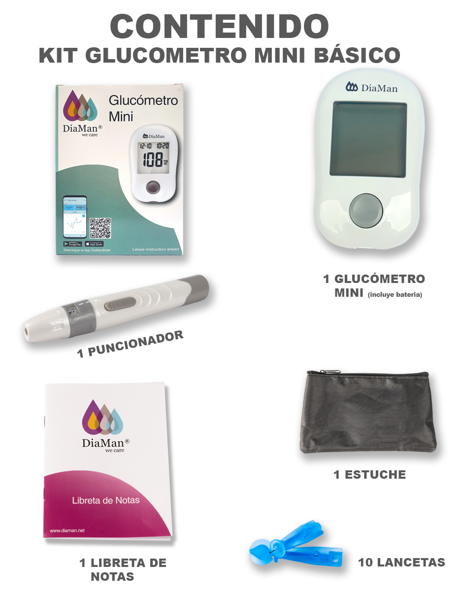Foto 4 pulgar | Glucómetro Diaman Mini Básico