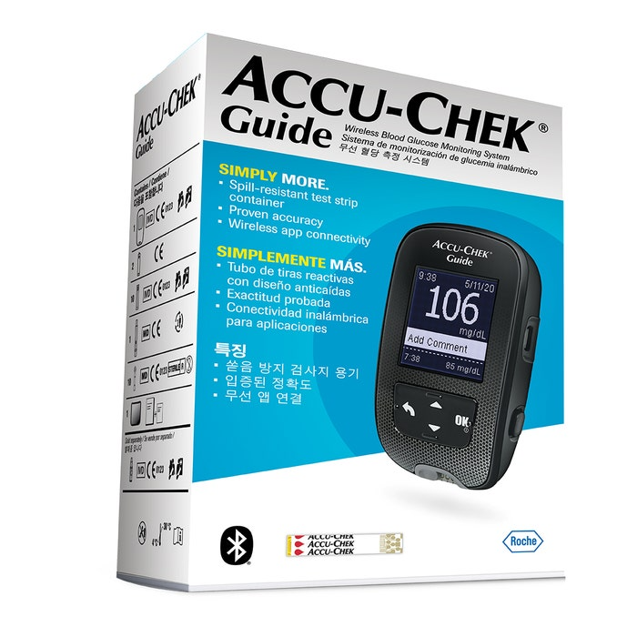 Glucómetro Accu-Chek con Bluetooth