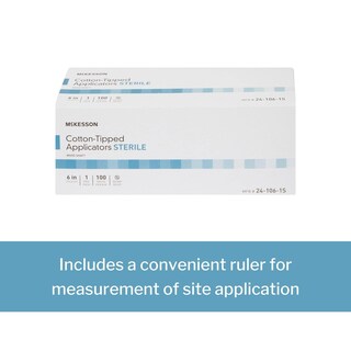 Foto 3 | Aplicador Con Punta De Algodón Swabstick Mckesson Sterile 1000 Unidades - Venta Internacional.