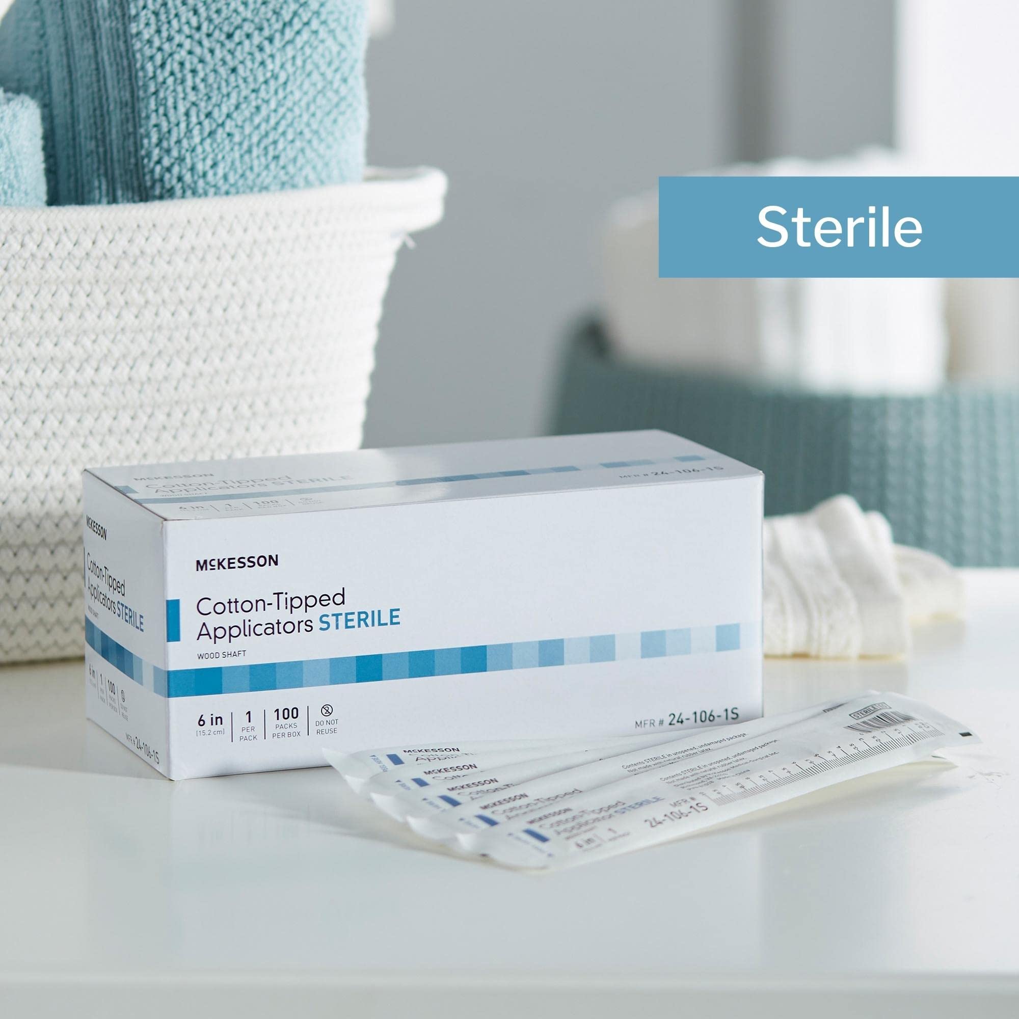 Foto 5 | Aplicador Con Punta De Algodón Swabstick Mckesson Sterile 1000 Unidades - Venta Internacional.