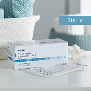 Foto 5 | Aplicador Con Punta De Algodón Swabstick Mckesson Sterile 1000 Unidades - Venta Internacional.