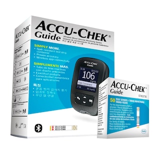 Foto 1 | Kit Glucómetro Accu-chek Guide + 50 Tiras Reactivas Guide