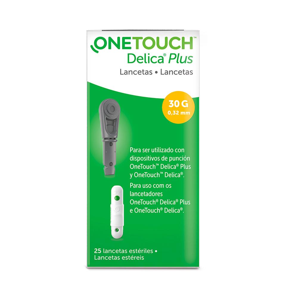 Foto 1 | Lancetas One Touch Delica Plus 25 Piezas de 30 G x 0.33 mm