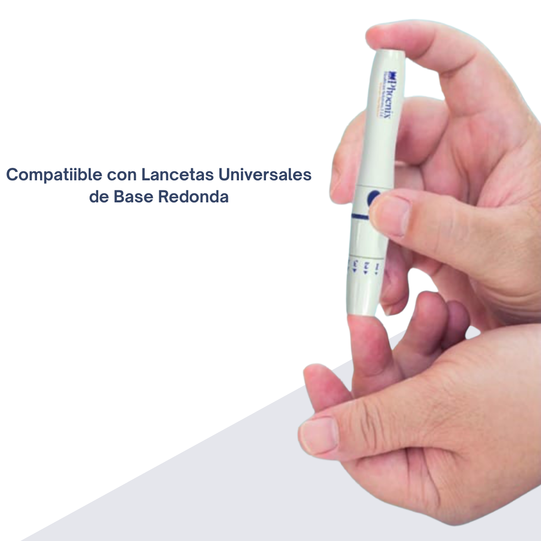 Foto 4 pulgar | Dispositivo De Punción Phoenix Para Lancetas Universales - 5 Niveles De Profundidad Y Diseño Ergonómico Para