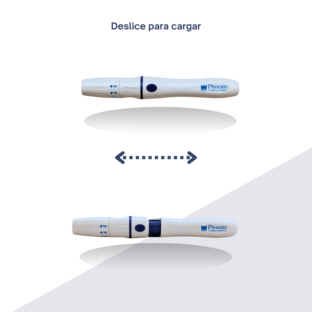 Foto 6 pulgar | Dispositivo De Punción Phoenix Para Lancetas Universales - 5 Niveles De Profundidad Y Diseño Ergonómico Para
