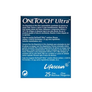 Foto 3 | Tiras Reactivas One Touch Ultra 25 Piezas