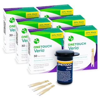 Foto 1 | Tiras Reactivas Onetouch Verio Para Diabetes, Paquete Económico De 180 Unidades - Venta Internacional.
