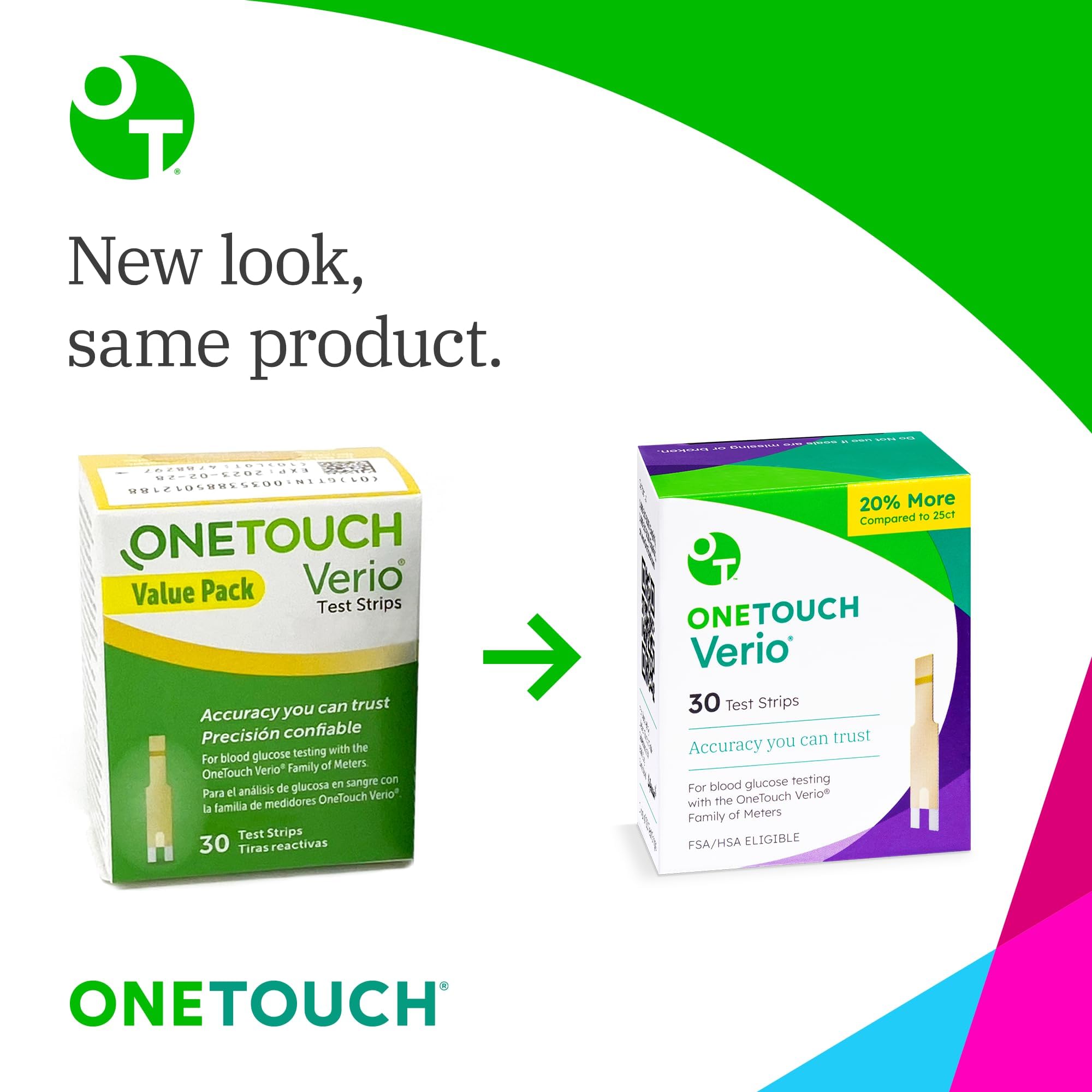 Foto 2 | Tiras Reactivas Onetouch Verio Para Diabetes, Paquete Económico De 180 Unidades - Venta Internacional.