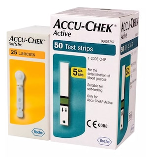 Foto 1 | 50 Tiras Reactivas Active + 25 Lancetas Softclix Accu-Chek