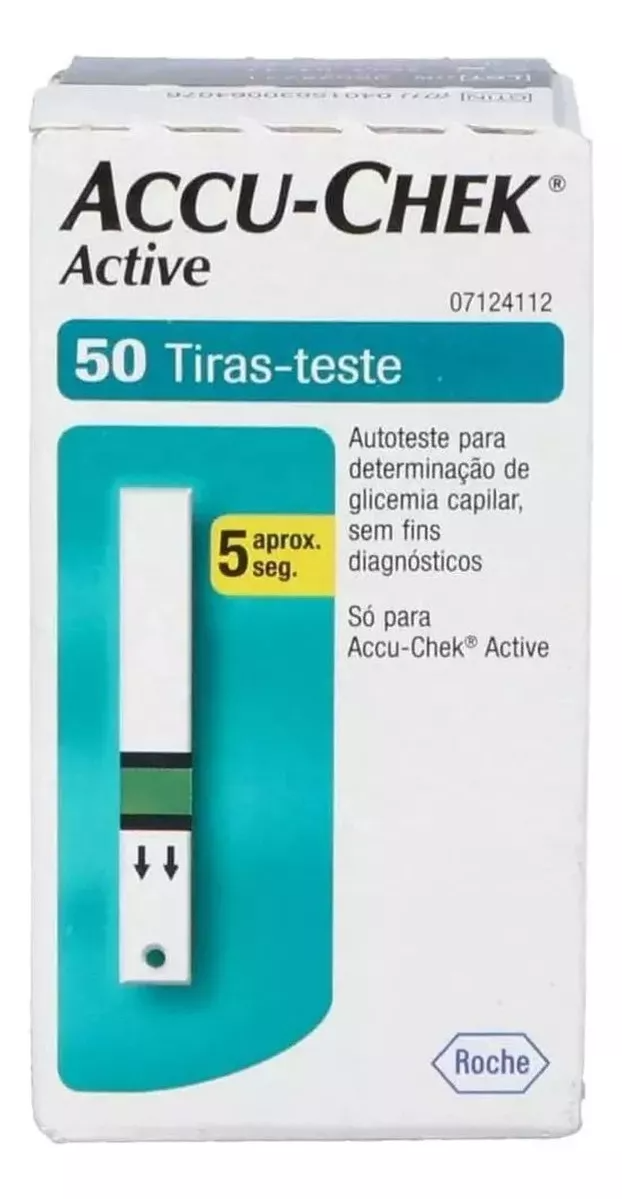 Foto 1 | Tiras Reactivas Accu Chek Active 50 Piezas